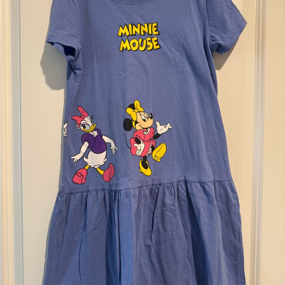 Disney Blue Dress with characters - kids Size M 7/8